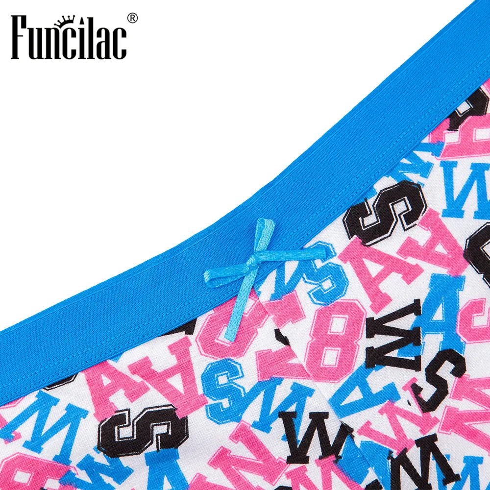 Funcilac женщина Нижнее Бельё для девочек Шорты женщин Для хлопок Трусики