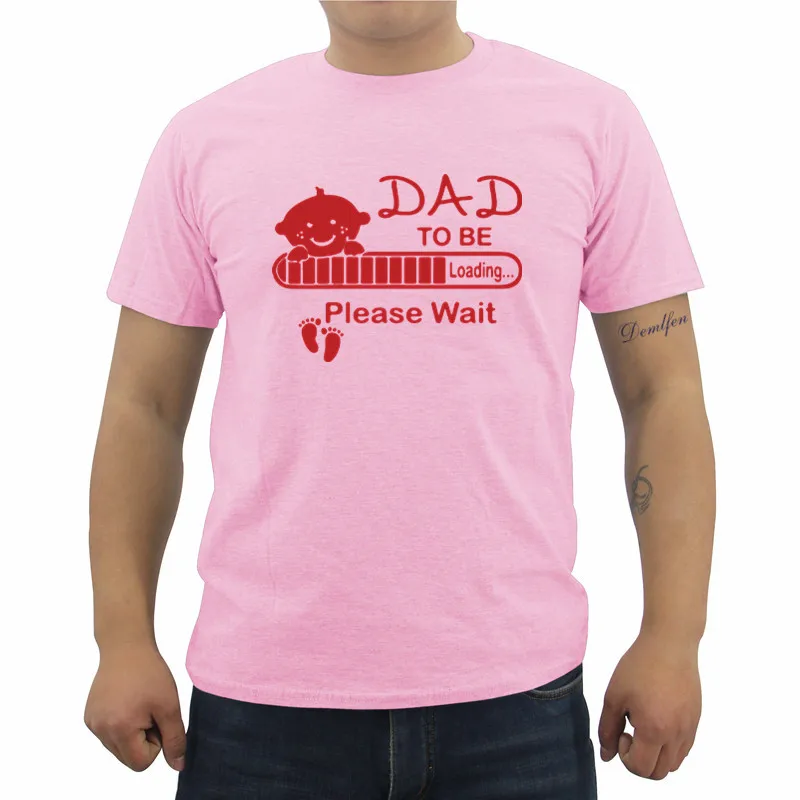 Новые летние футболки с надписью Dad To Be Funny Для малышей повседневные мужские топы