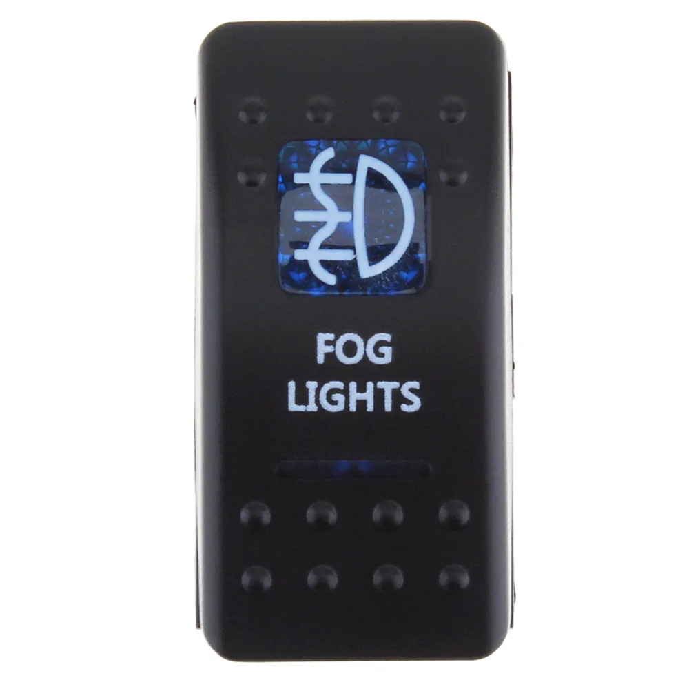 Черный прочный 12 В продажа в автомобиле водонепроницаемый бар тумблер синий