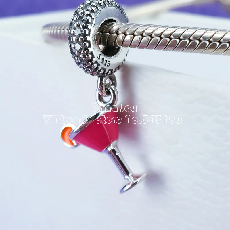 Подвеска из стерлингового серебра 925 пробы с фруктовым коктейлем смешанной