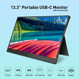 Elecrow 1920*1080P IPS дисплей 13,3 дюймов портативный фотомонитор HD-Тип C дизайнерский экран для Raspberry Piноутбуков