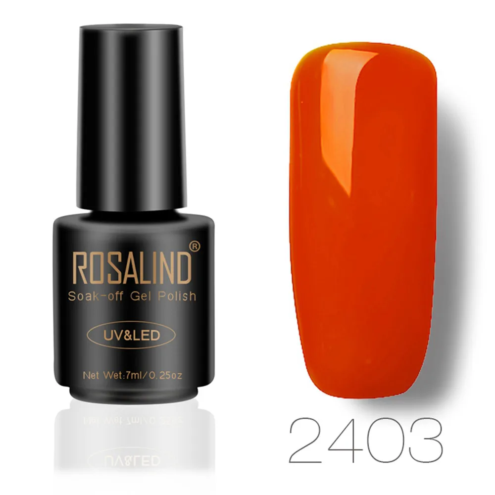 ROSALIND Гель лак 7 мл набор все для маникюра полуперманентный Vernis верхнее покрытие