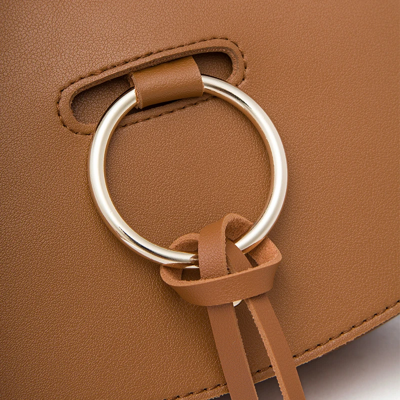 Vvmi bolsos для женщин сумки chic Винтаж классический металлический круг кольцо седло