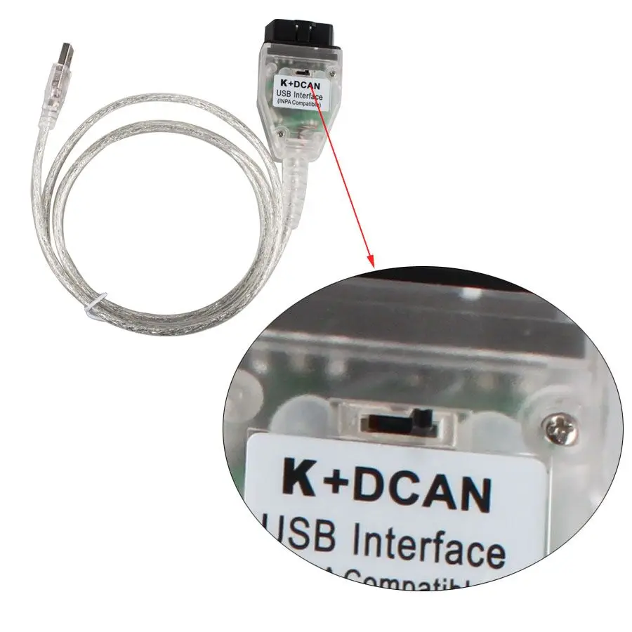 K + CAN для BMW с чипом FT232RQ переключателем D USB OBD интерфейс INPA совместим LINE|can interface|usb