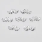 Сделай Сам 80 шт. 6*17 мм смола Серебряная борода плоские стразы Детские СкрапбукингСвадьба F213