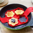 Силиконовый антипригарный инструмент для приготовления блинов в форме сердца, яичная плита, кухонная форма для выпечки яиц, кухонные аксессуары для выпечки