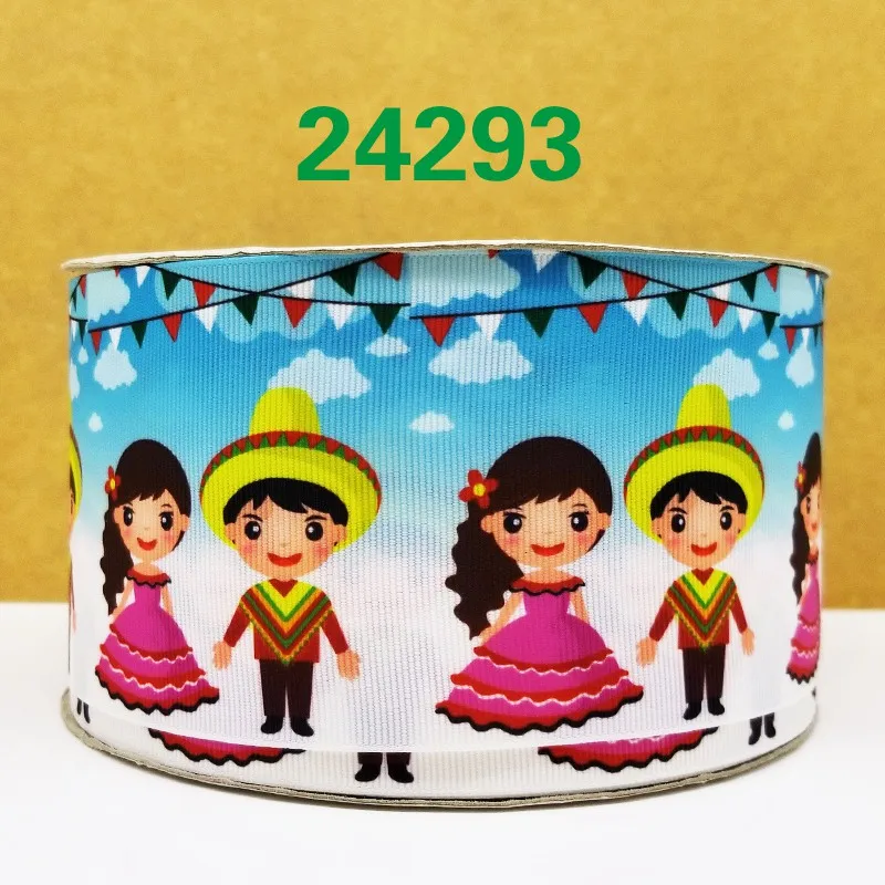 Free shipping 50 yard cartoon sport printed grosgrain ribbon 24341 | Дом и сад