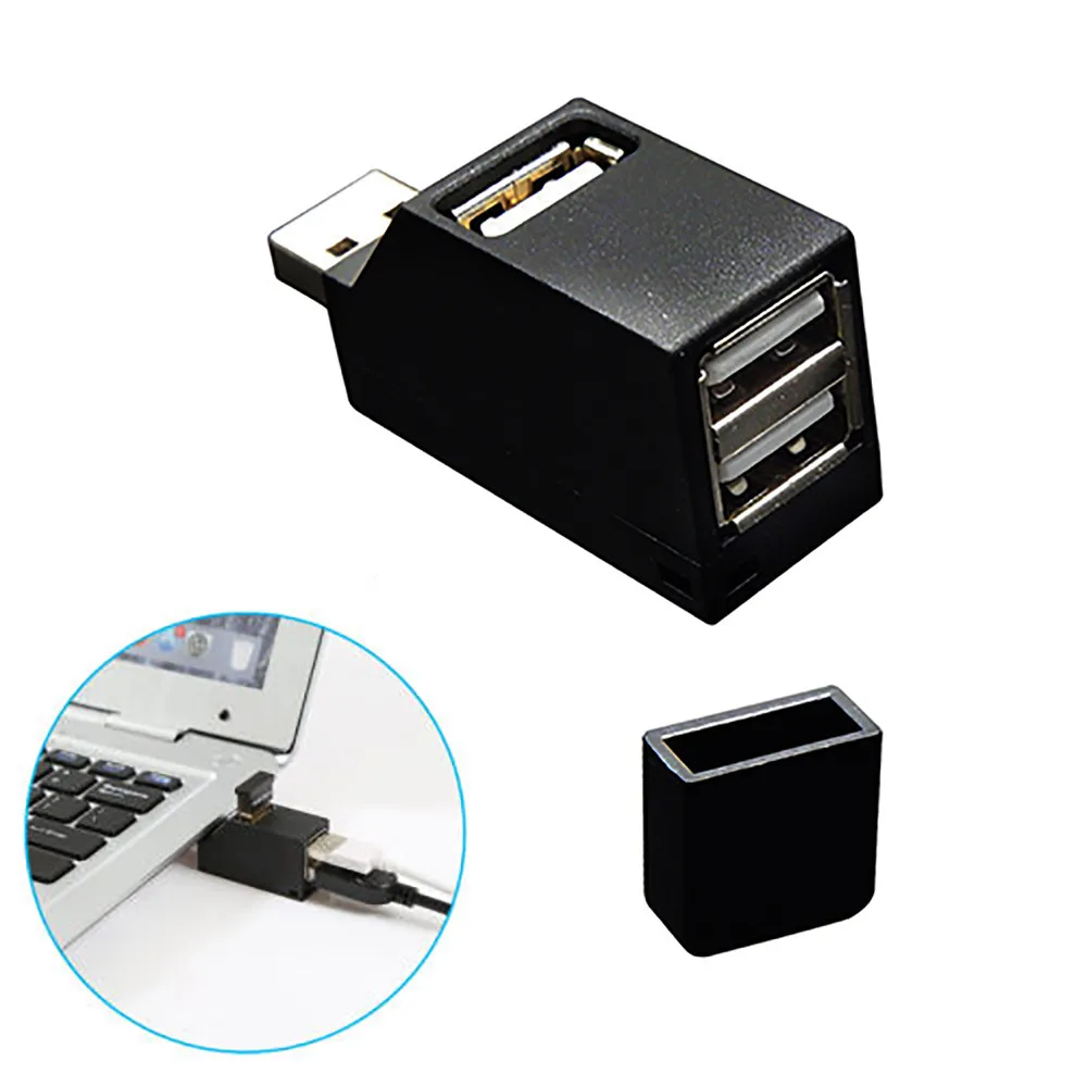 CARPRIE USB Высокое качество Черный Белый узел 3 порта концентратор мини 2 0