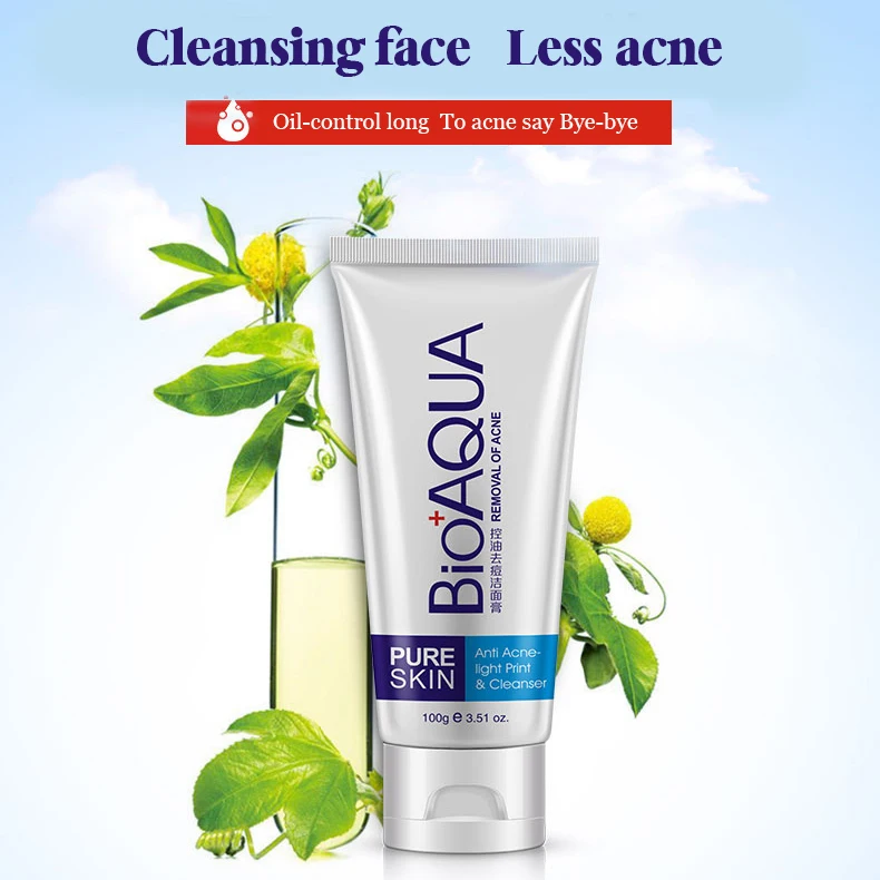 BIOAQUA Управление масло для лечения акне Cleanser Clean пор увлажняющий угорь угревая