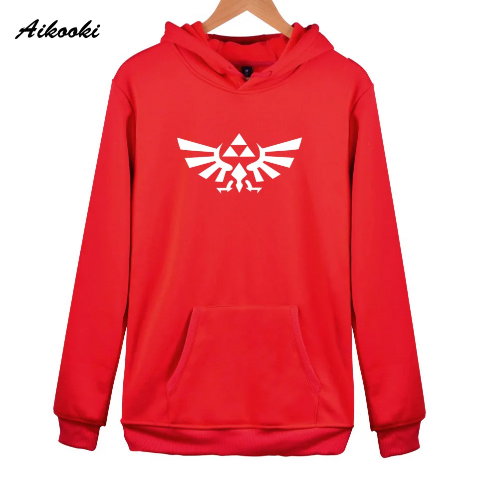 Red Aikooki Legend of Zelda, худи, пуловер, Модный свитшот, мужская и женская одежда, толстовки, хлопок, уличная одежда, легенда о Зельде, пальто "Зельда" - Цвет: Red