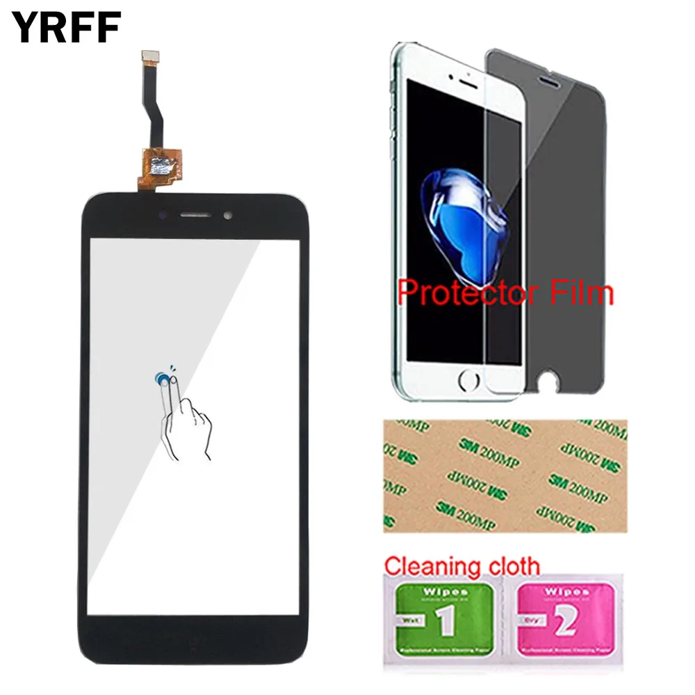 YRFF мобильный сенсорный экран для Xiaomi Redmi 5A сенсорный экран сенсор дигитайзер Панель переднее стекло объектив инструменты+ защитная пленка