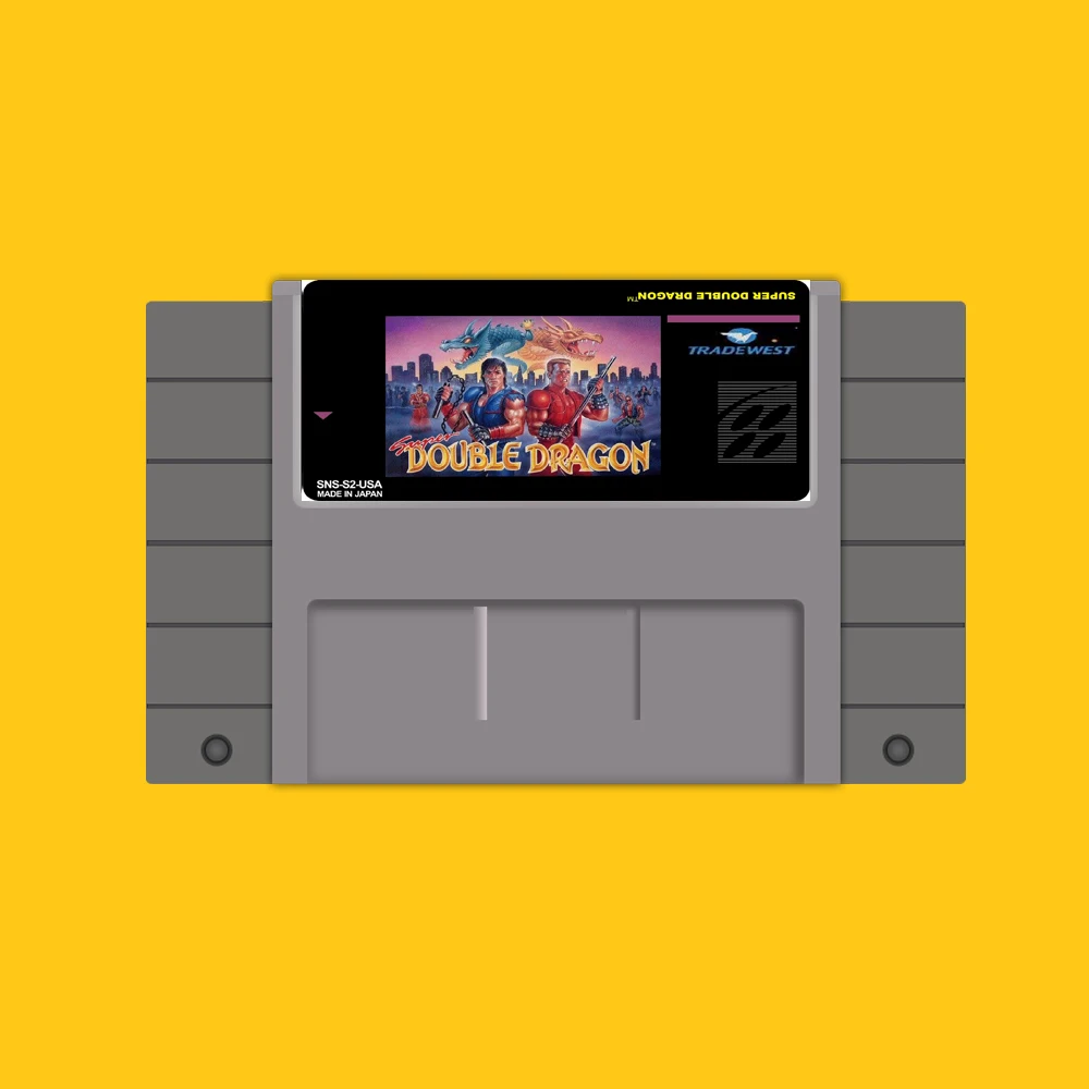 Хит продаж 46 контактный 16 битный игровой картридж NTSC с супердвойным драконом|double