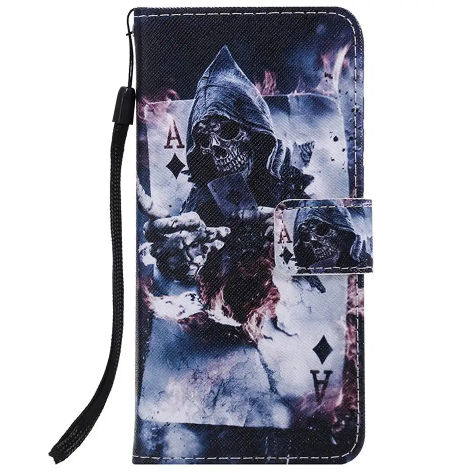 PU Leather Phone Case For Huawei P30 Lite MAR-LX1 Flip Cover Painted Pattern for Coque | Мобильные телефоны и аксессуары