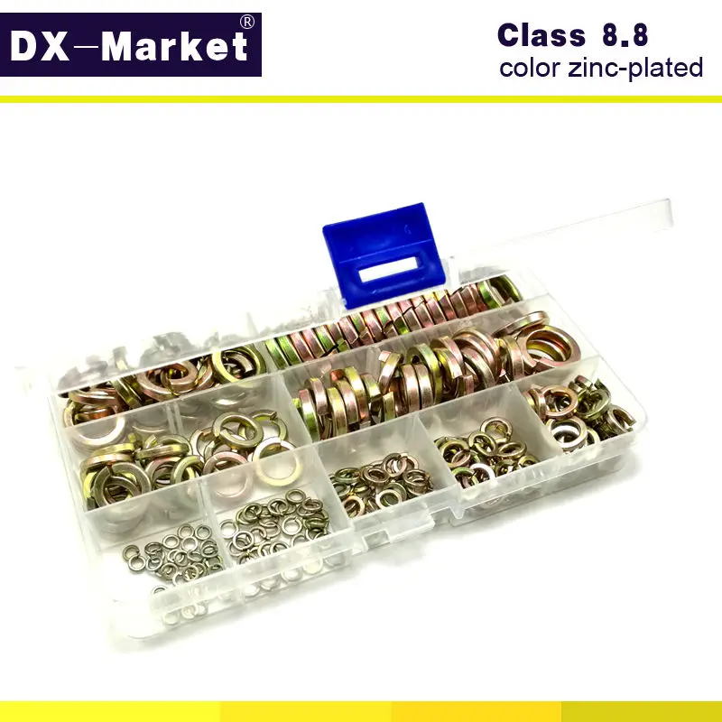 Фонарь 460 шт. 65 марганцевых материалов класс 8 Набор Шайб цветное цинковое