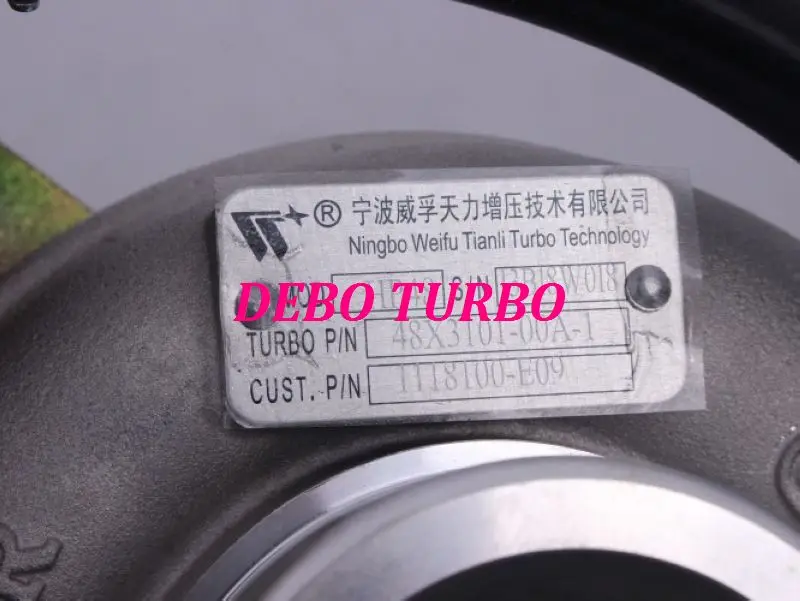 Новый оригинальный Турбокомпрессор HP48 1118100-E09 49135 06900 06800 для пикапа Great Wall Hover H3 H5