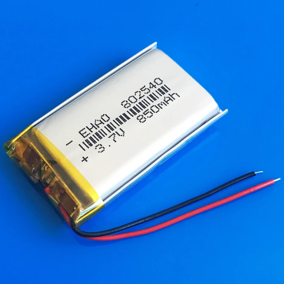 802540 3 7 V 850mAh литий-полимерный аккумулятор оптовая продажа сертификация качества CE