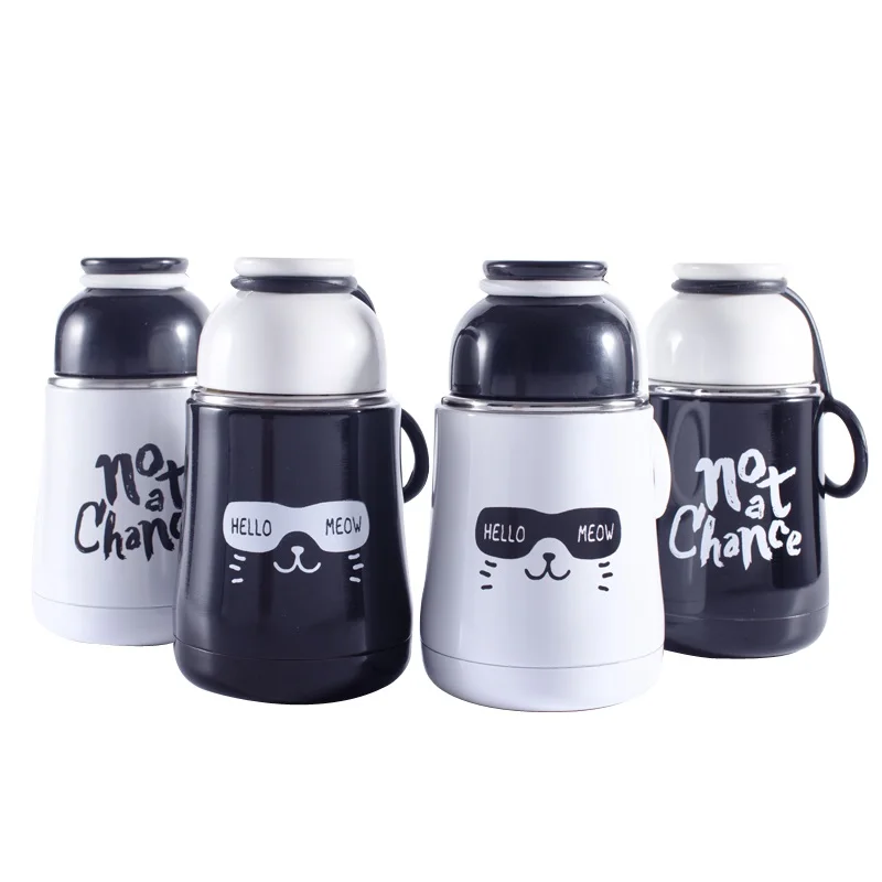 Изоляция Кофе чашки милые детские Портативный Чашки вакуум Нержавеющая сталь