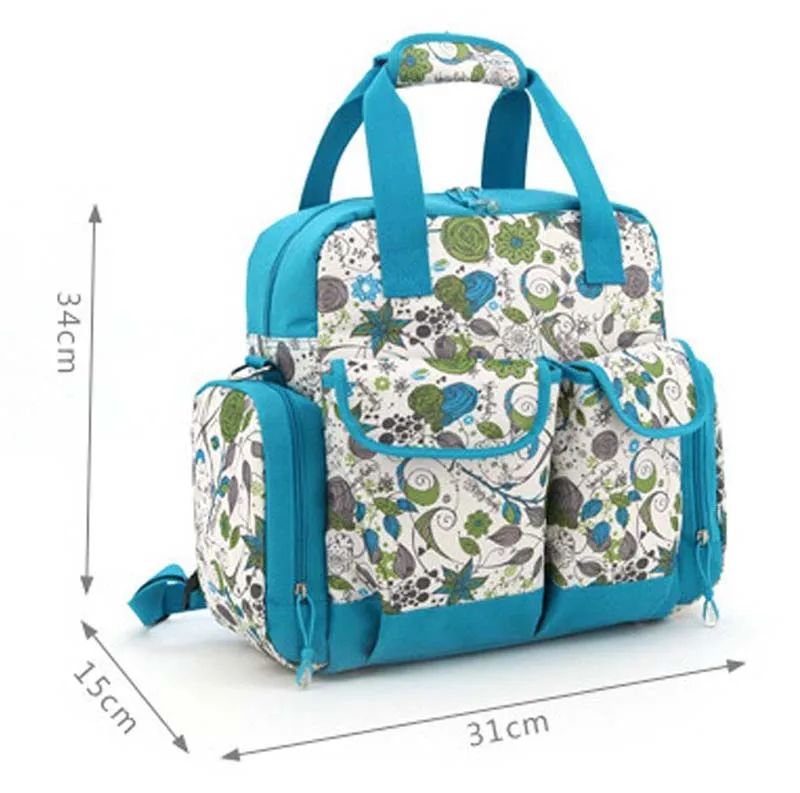 Новинка 6 шт. сумка для подгузников с цветочным принтом рюкзак мамы Bag LX115|nappy diaper