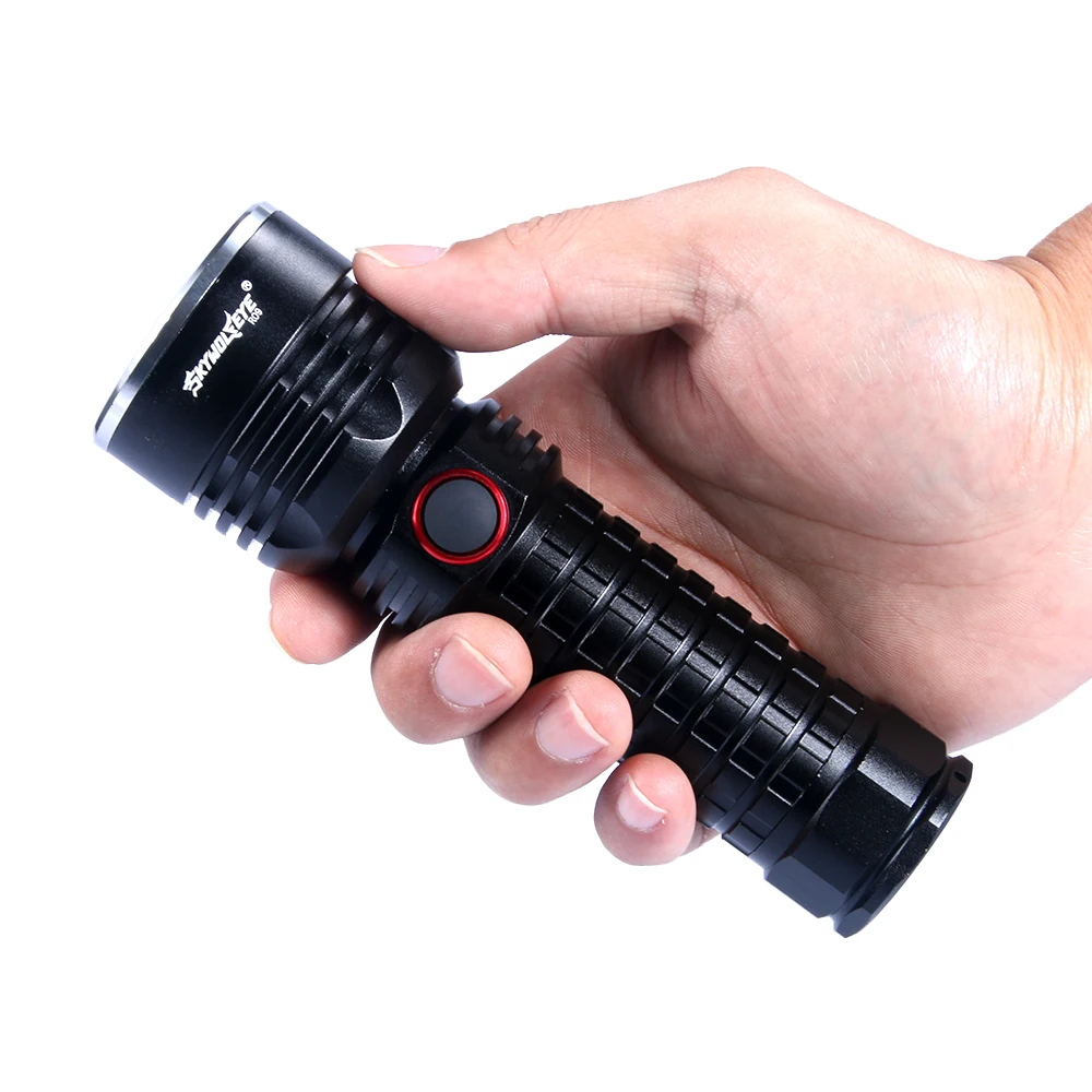 USB подсвечивающий удобный мощный фонарик из сплава с подсказками питания алюминиевый водонепроницаемый масштабируемый фонарик 18650 26650 перезаряжаемый