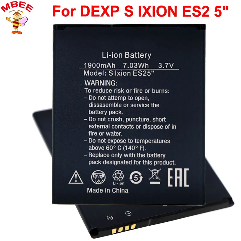 Для DEXP S IXION ES2 5 &quotаккумулятор 1900mAh дюймовый аккумулятор|Аккумуляторы для