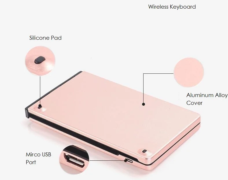 Универсальная металлическая Bluetooth клавиатура подставка для мобильного телефона