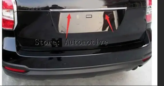 Для 2013 2014 2015 2016 2017 для Subaru FORESTER хромированная Задняя Крышка багажника Накладка |