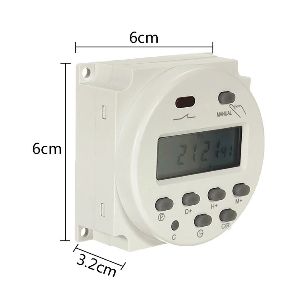 

Timer Switch BIG LCD 1.6 Inch Digital 24V DC Daily Weekly Program UL Listed Relay Inside And Countdown Time Function