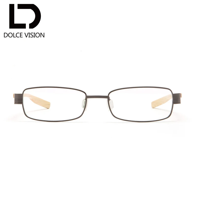 Ультралегкие титановые женские оптические очки dolce-vision оригинальные деревянные