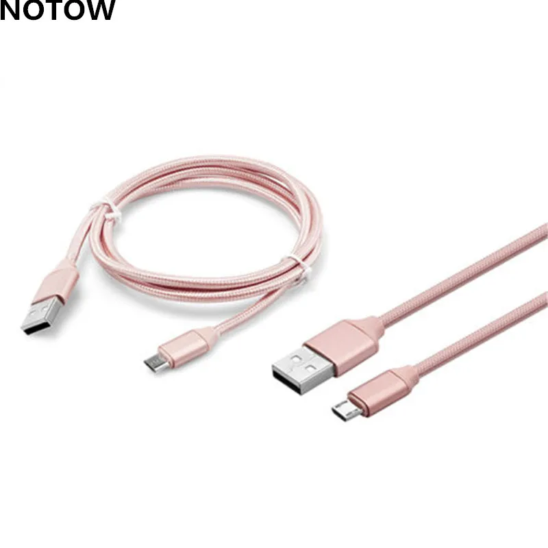 NOTOW 1 м/2 м/3 м Плетеный тканевый 2A Micro USB кабель для синхронизации зарядного устройства для samsung Galaxy S6/S6 Edge/S7/S7 Edge/Note 2 4 5