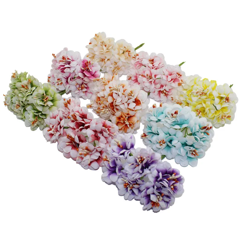 72 шт./лот 3 5 см голова высокое качество многоцветная искусственная ткань