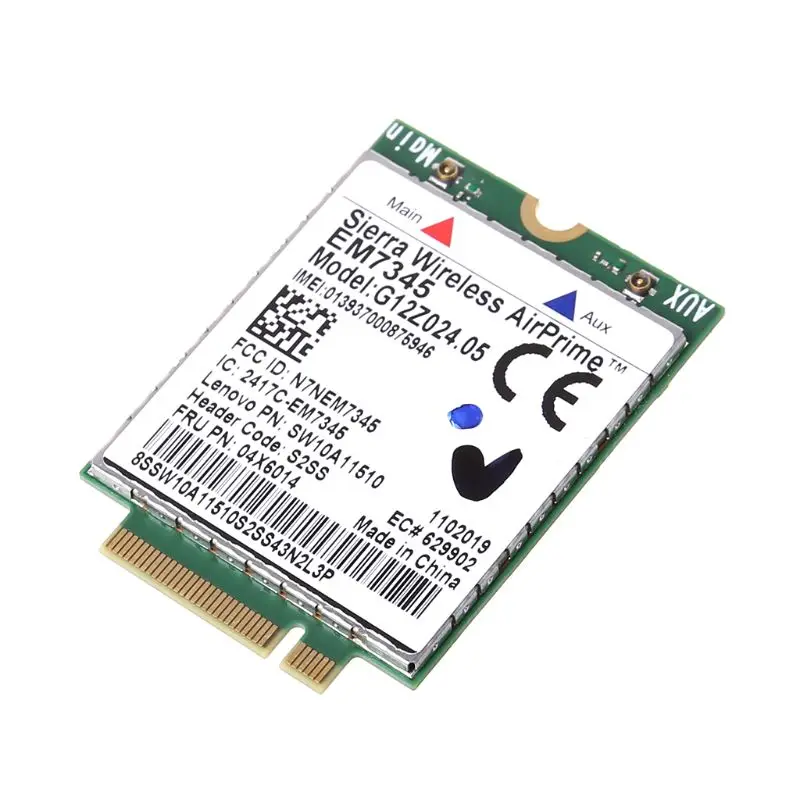 Беспроводная карта EM7345 4G LTE WWAN для Lenovo Thinkpad 04X6092 04X6015 04X6014 Sierra | Компьютеры и офис