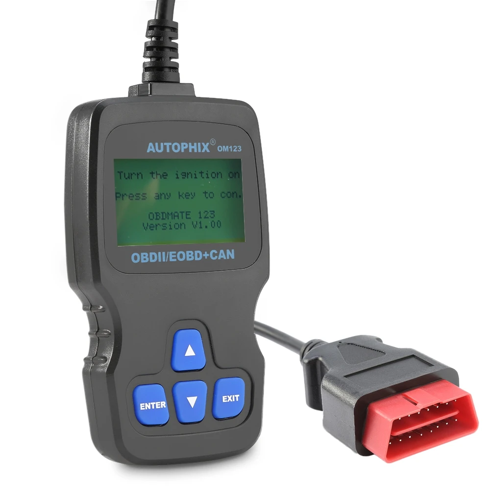 Бесплатная доставка AUTOPHIX OBDMATE OM123 OBD код сканер II/EOBD + может автомобиля