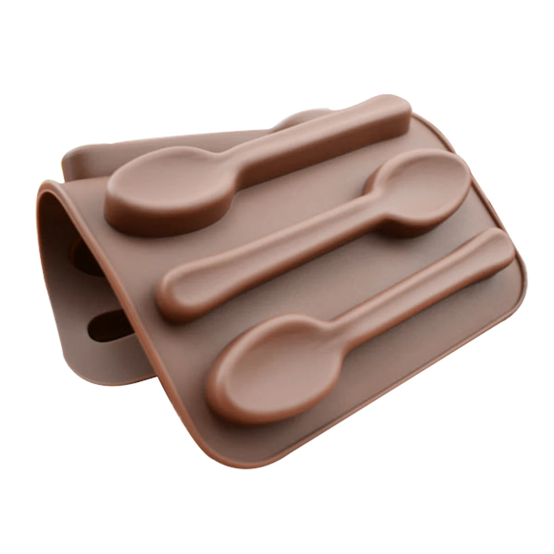 Silicone 6 Holes Spoon Shape Fondant Mould Cake Decorating Tools 1PC Chocolate Mold Baking Kitchen DIY Jelly Candy Soap | Дом и сад