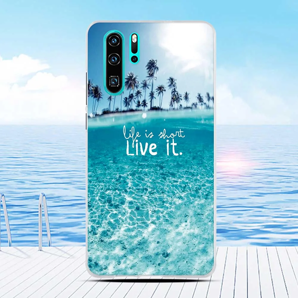 Чехол для телефона Huawei P30 Pro мягкий чехол из ТПУ P 30 милый противоударный p30