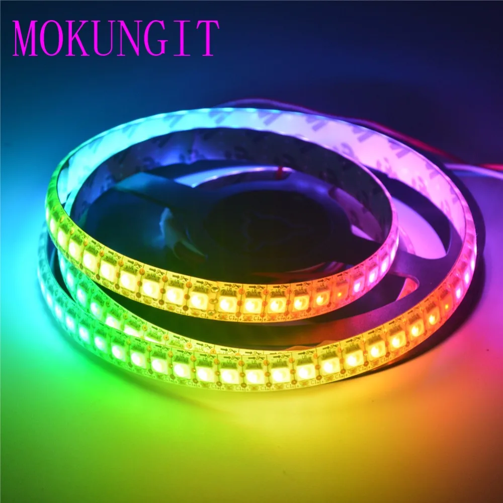 Mokungit 1 м SK6812 RGBW RGBWW 144 светодиодов/м 5050 SMD гибкая светильник вая лента IP20