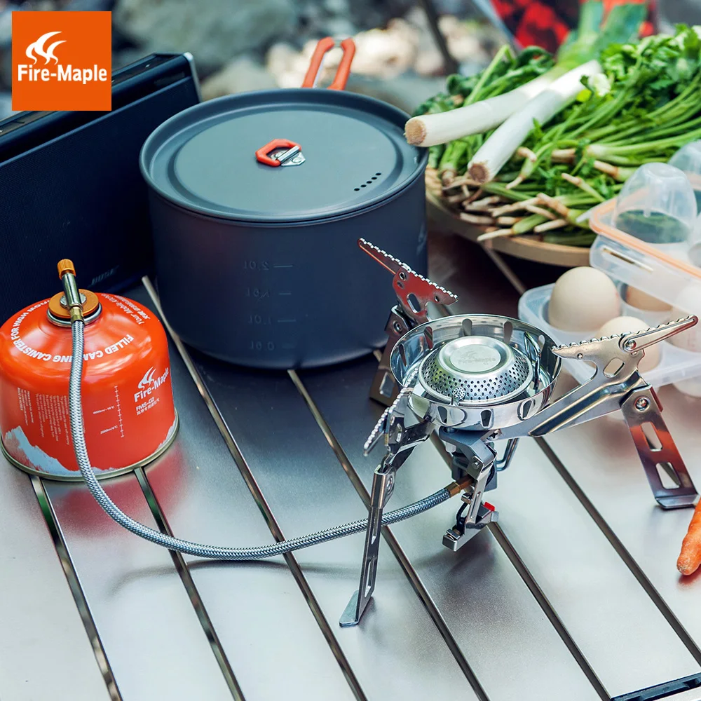 Туристическая газовая горелка Fire Maple ветрозащитная 3600 Вт с дистанционным