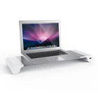 Алюминиевый держатель для монитора с клавиатурой, подставка для ноутбука iMac MacBook Air Pro, настольная док-станция с 4 USB-портами и зарядным устройством