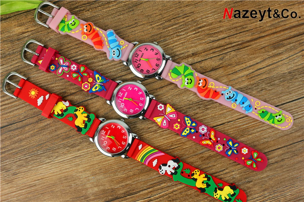 2021New children's jelly watch 3D silica gel watchband quartz simple gift for children | Наручные часы