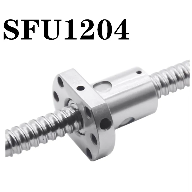 SFU1204 200 250 300 350 400 450 500 550 600 мм винтовая передача винт C7 с 1204 фланец гайка BK/BF10 конец