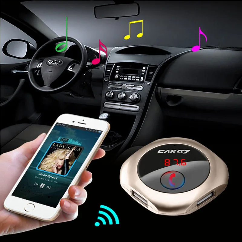 Bluetooth fm передатчик в автомобиле Универсальный Беспроводной Радио адаптер Hands Free