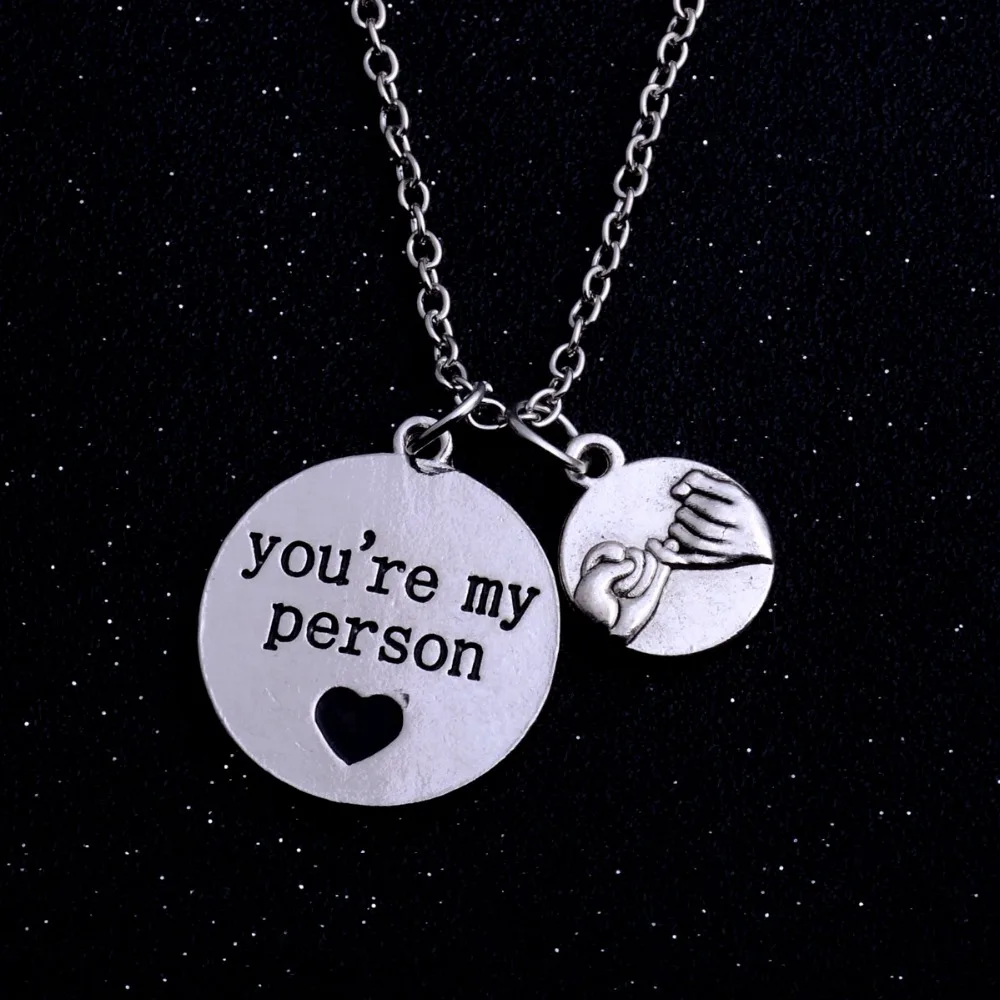 Bespmosp семейное Ожерелье You Are My Person подвеска в виде сердца бесконечности компаса