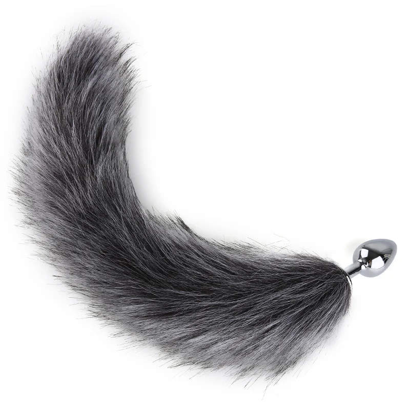 Эротические игрушки лисий хвост с металлической анальной вилкой Пуля Вибратор