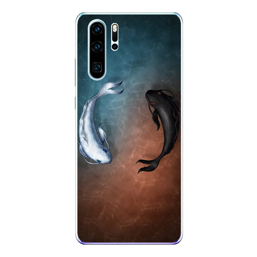 For Huawei P30 Lite Pro Case Cover Soft TPU Silicone Fundas Cute Lion Tiger Fox Wolf Animals Coque Phone Shell |