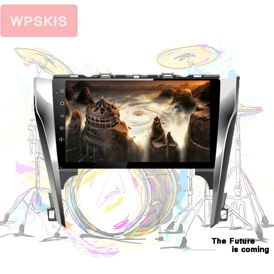 Автомагнитола для Toyota CAMRY 2012 + 2 din Android 10 0 DVD GPS навигация стерео радио Wi Fi BT 6 128 ГБ