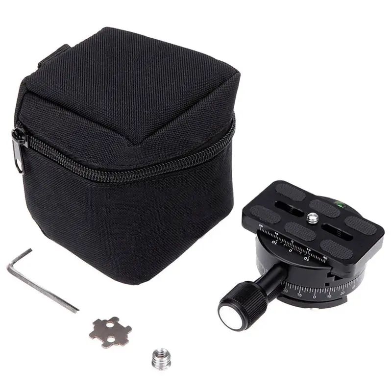 360 градусов Штатив Quick Release зажим пластина панорамная головка панорамирование