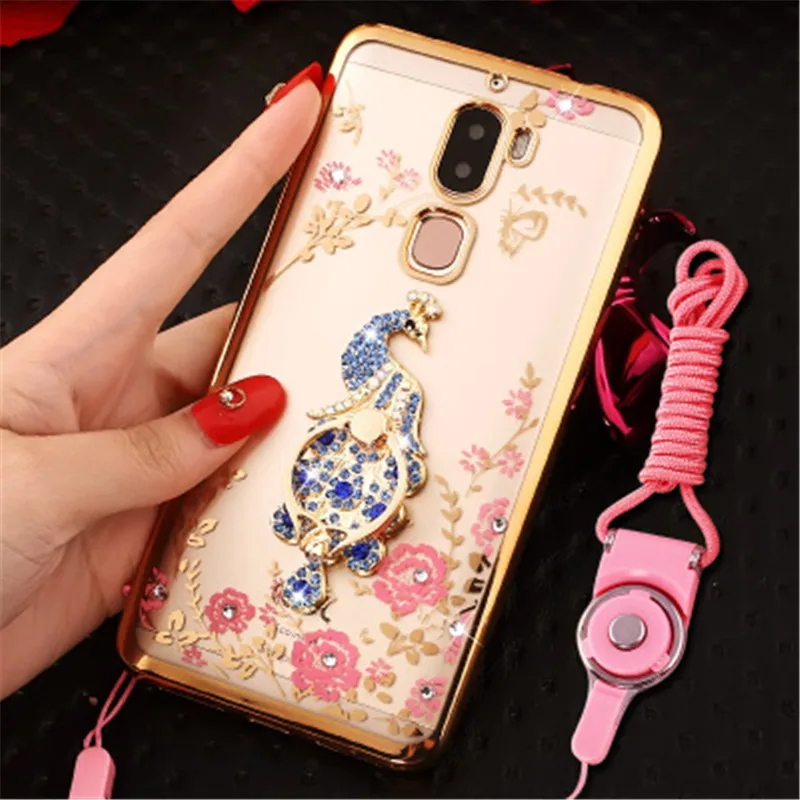Cat Чехол для LeTV LeEco Прохладный 1 Rhinestone стенд держатель двойной Coolpad Cool1 силиконовый