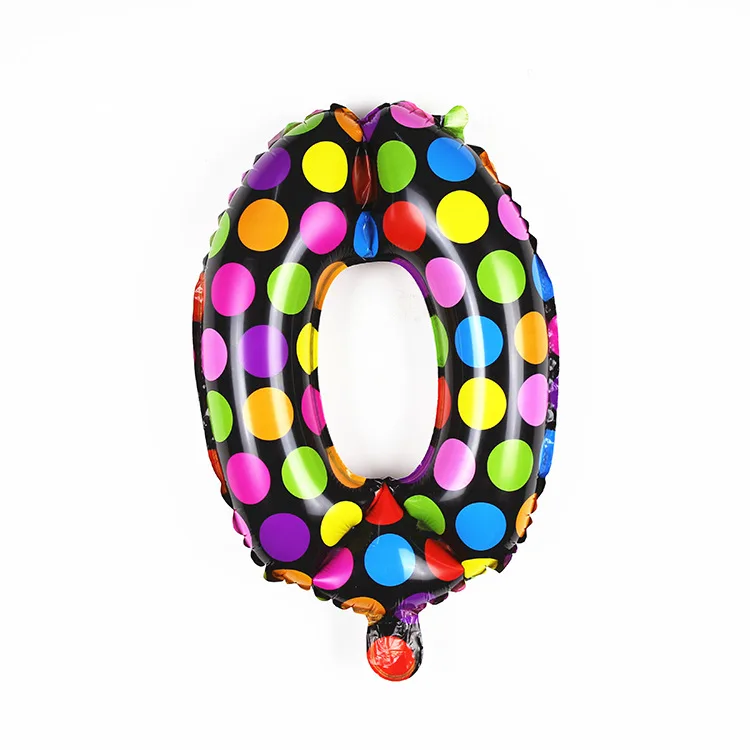 Воздушные шары из фольги в горошек с цифрами 16 дюймов|ball ball|balls airball party |