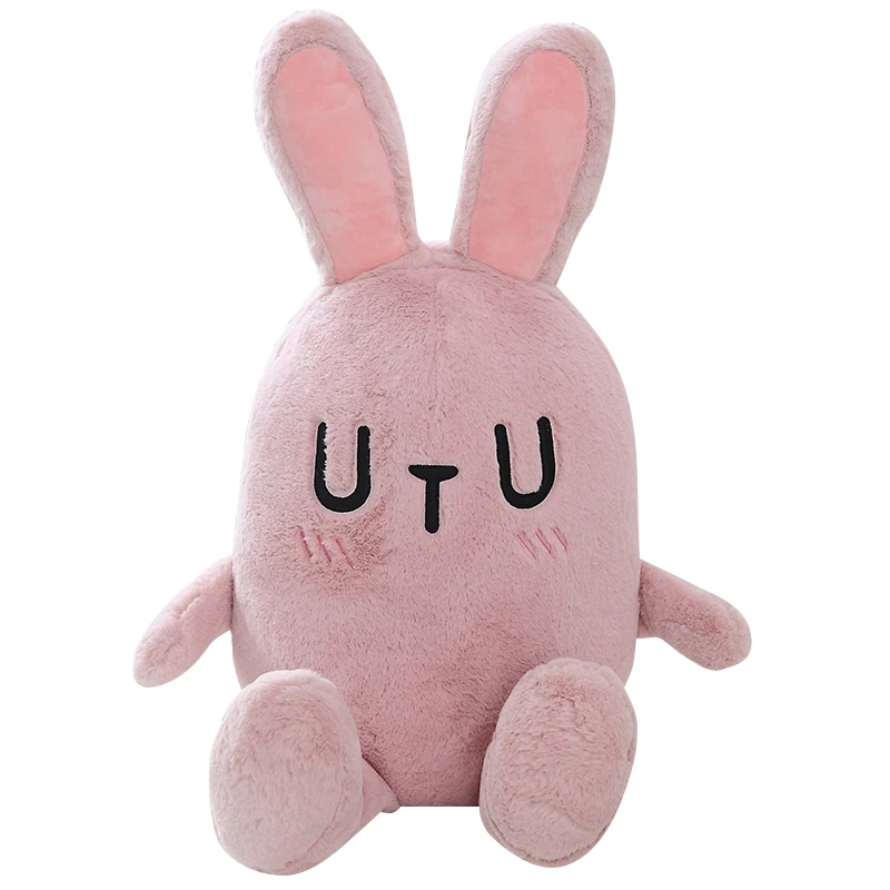 

45/60cm Multi-Color Long Ears Closed Eyes Stuffed Rabbit Kawaii Pink Plush Toy Plush Rabbits Toys Girls Gift Stuffed Animal Toys