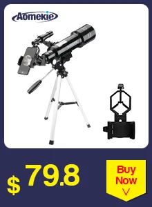 AOMEKIE 25-75X70 Зрительная труба Zoom со штативом и универсальным держателем смартфона HD для наблюдения за птицами охотничий монокулярный телескоп