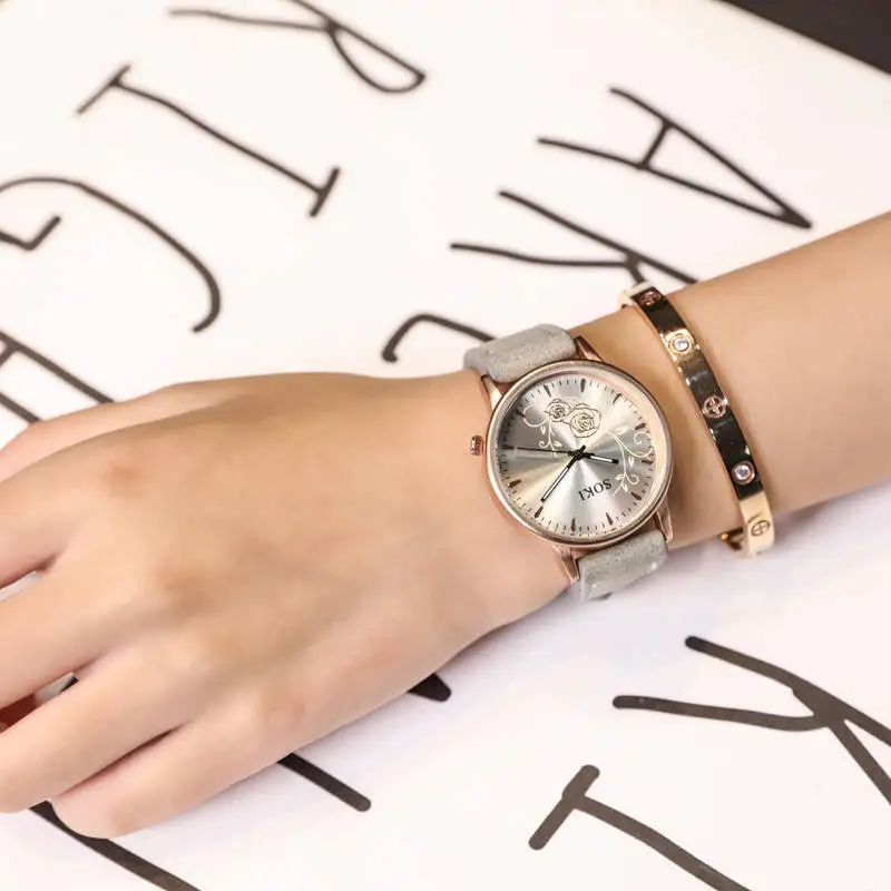 Женские наручные часы высокого качества женские montre femme Geneva Кварцевые reloj mujer